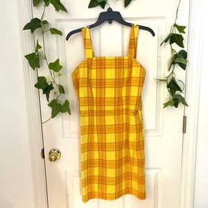 Grunge Yellow Plaid Dress